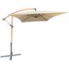 Ombrellone tondo a braccio color beige beige