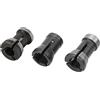 Xixian Testa di Taglierina in Legno, Testa di Mandrino in Acciaio Ad Alta velocità, Adattatore di Mandrino 3 Pcs 6/6.35/8 Mm per Fresatura Inciso