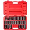 Tekton SID92335 Set di chiavi a bussola a 6 punte Impact da 1,2 cm, 31 pezzi (8-38 mm)