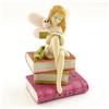 Top Collection Top Collezione Miniature Garden e terrario Fata su Libri di Lettura con Rana e Gufo Figurine