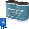 valuents 2x paracolpi per il muro del garage nera, extra spessa con 7,5 mm e lunga 2 m ciascuna - protezione per le portiere dell'auto - autoadesiva +Plus: disco di parcheggio