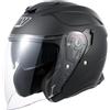MY Casco Moto Jet Scooter 835, Omologato ECE 22.06 con Doppia Visiera per Uomo e Donna (Nero Opaco, L)