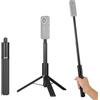 HSU Bastone invisibile per selfie Insta 360, 2 in 1, con treppiede, per Insta 360 X5/X4/X3/ONE X2 Hero 13 Hero 12, 120 cm, colore: nero