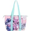 Disney Stitch e Angel Borsa da Spiaggia da Viaggio, Borsa per la Spesa, Regalo per Donne e Adolescenti