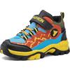Qciplr Bambini Scarpe da Trekking Stivali da Escursionismo Stivali da Neve Scarpe da Trekking Ragazzi Ragazze Antiscivolo Traspirante Bambino Esterno Sneaker Sportive Arancione 39EU