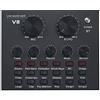 FUNFANG Mixer audio dal vivo, scheda audio BT Live multifunzionale scheda audio mixer audio intelligente scheda audio per computer e telefoni cellulari suono dal vivo
