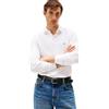 Tommy Hilfiger Uomo Maglietta Polo Maniche Lunghe Regular Fit con Chiusura a Bottoni, Bianco (White), M