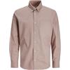 JACK & JONES Jprbrook Oxford Shirt L/S Noos Camicia, Blazer Blu Marine, M Uomo