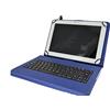 theoutlettablet 'Theoutlettablet® Custodia con tastiera staccabile in spagnolo (include Lettera Ñ) per Tablet Lenovo A10 - 70 10.1 - Colore: Blu