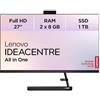 Lenovo IdeaCentre AIO 3 27ALC6 AMD Ryzen™ 7 7730U 68.6 cm (27) 1920 x 1080 Pixel All-in-One PC 16 GB DDR4-SDRAM 1 TB SSD Nero