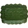BORDALLO PINHEIRO Piatto Rettangolare 39x30 Cm Geranio Verde