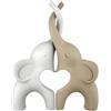 BONGELLI Coppia Elefantini 13x10 Cm Nocciola