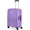 Ciak Roncato Roncato Ciak Trolley Passenger Medio, chiusura TSA, 4 Ruote Rigido Ultraleggero con zip espandibile, misura M Lavanda
