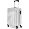 R Roncato Trolley cabina rigido ultraleggero e capiente grazie alla zip espandibile. Chiusura a combinazione laterale con TSA, 4 ruote gemellari e pivotanti per facilitare il trasporto. 40x55x20-23 c