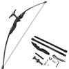 SHARROW 30-40lbs Tiro con L'Arco Dritto di Prua Takedown Ricurvo Arco e Frecce Set per la Pratica di Addestramento al Tiro per Giovani e Adulti Principianti (Arco, 40lbs)
