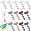 Dhisperares 14 pezzi Spremi Dentifricio Metallo Spremi, 7,9x3,4 cm strizza tubetti dentifricio, toothpaste squeezer per tubi di dentifricio, lacca per capelli, crema per le mani, vernici e altro ancora