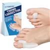 Satificer 8 Pezzi Separatore Dita Piede,Tutore Alluce Valgo Protezione Trasparente,Alluce Valgo Correttore Separadita,Correttore in Gel al Silicone,Taglia Vniversale per uomo e donna