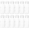 Niltracy 12 bottiglie vuote per il latte da 200 ml, bottiglie per succhi di latte, bottiglie di plastica per acqua, bottiglie di plastica per bevande trasparenti per frullati