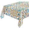 emmevi Tovaglia Cucina Antimacchia Piastrelle Maioliche Vintage Plastificata Cerata Copritavolo 140x240 Cm