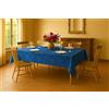 Corredocasa Tovaglia Fiandra jaquard Damascata 100% Puro Cotone Made in Italy Copritavolo Moderno Ideale per Ristoranti e Uso Quotidiano Casa (Blu, 6 Posti 140x180)
