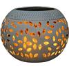 JOPWUE Lampada da tavolo solare per giardino esterno, impermeabile, a energia solare, luce a LED, design cavo, lanterna vintage per giardino e vialetto, scrivania, camera da letto, patio (A)