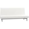 BIANCALUNA - Copristruttura elastico Genius senza braccioli Anti Macchia - 3 posti Copridivano da 170 a 220 cm Made in Italy - Bianco