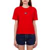 Tommy Hilfiger Tommy Jeans - T-Shirt Donna con Patch Logo - Taglia L