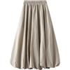 Vhersily Donna Gonna Maxi Lunga Elegante a Vita Alta, Tinta Unita, Linea ad A, Casual, Estiva, Elegante, Gonna a Lanterna, Tinta Unita, Elastica, Linea ad A, Gonna a Palloncino, Casual, Streetwear