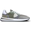 PHILIPPE MODEL Sneaker uomo verde/grigia in suede