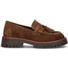 WEDO Mocassino donna marrone in suede