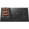 Hobsir hob Hobsir Piano Cottura Induzione 5 Fuochi, Piano Cottura a Induzione da incasso 90CM, Zona Flessibile per il Grill, Controllo a Cursore, Blocco di Sicurezza, Funzione Boost, 220V, senza Spina