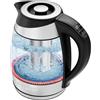 Chefman Bollitore Elettrico 1,8L per Tè Con Controllo Temperatura Acqua Calda, Bollitore in Acciaio Inossidabile, Infusore e Coperchio Rimovibili, Spegnimento Automatico, Indicatori LED, Argento
