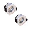 Shop SoftAir® 2 Pezzi Mini Faretti Spot LED Bianco da Design Incasso 5W Luce Calda Naturale Fredda Foro 35mm Interni Cartongesso con Trasformatore (Luce Calda 3000k)