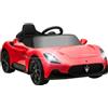 AIYAPLAY Macchina Elettrica per Bambini 3-6 Anni 12V Licenza Maserati MC20, 3-5km/h Auto Elettrica per Bambini con 2 Motori, Sospensioni, Telecomando, Musica, Clacson e Fari LED, Rosso