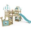 Wickey Gioco da giardino WICKEY StormFlyer con altalena e scivolo, struttura da esterno per bambini con sabbiere, scaletta e accessori da gioco (blu pastello)