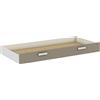 Demeyere Tidy Letto Estraibile in Legno Bianco Opaco, 1984 x 219 x 930 mm