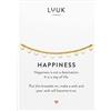 LUUK LIFESTYLE Braccialetto con pendenti rotondi, acciaio inossidabile, regalo per donne, simbolo di amicizia, anniversario, compleanno, oro