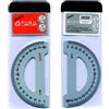 FARA GONIOMETRO 2WAYS 180°-200° IN ALLUMINIO 12 CM FARA 2W12180200