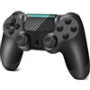 Effdrdfs Wireless Controller, Upgraded Controller Wireless for PS-4/Slim/PC, Bluetooth Gamepad Joystick with Dual Vibration/Touch Panel/ 3.5mm Audio Jack/Six-Axis(Black)