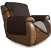 Easy-Going Copridivano oversize per poltrona reclinabile reversibile, per soggiorno, impermeabile, protezione per mobili con cinghie elastiche per animali domestici (poltrona reclinabile grande