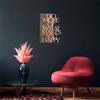 Wallity Elegante accessorio decorativo da parete in legno, 42 x 58 cm, noce e rame, 50% legno (3 cm) e 50% metallo (1,5 mm), design unico