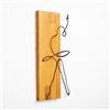 Wallity Elegante accessorio decorativo da parete in legno, color noce e nero, 30 x 58 cm, 50% legno (3 cm) e metallo (1,5 mm) | Unique Texture & Color Variations
