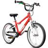 woom Bicicletta originale 3 bambini 16 pollici dai 4 anni in su, per ragazzi e ragazze, senza contropedali, con luce anteriore e posteriore, rosso (woom rosso)