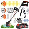 Ginzyaiy Decespugliatore elettrico, Decespugliatore a batteria, Tagliabordi batteria 24 V, tagliabordi elettrico 4 in 1, decespugliatore a lunghezza retrattile, adatto per giardini, prati, ville.