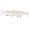 vidaXL Letto senza Materasso Bianco 140x190 cm Legno Massello di Pino