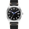 Boyarca Pilot Watch - Orologio da polso da uomo, stile aviatore, movimento automatico, movimento meccanico, cassa in acciaio inox, impermeabile, luminoso, Nero A2