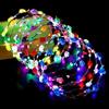 Vegena 20 pezzi ghirlanda di fiori colorati per capelli, accessori di illuminazione a LED per matrimoni, feste, festival e compleanni