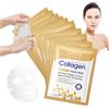 Ledeak 10 Pezzi Maschera Collagene Viso, Bio Collagen Real Deep Mask Coreana, Maschera Viso Idratante, Overnight Face Mask, Anti Wrinkle Lifting Skin Care Coreana Set per Tutti i Tipi di Pelle