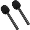 Bewinner Maniglia del Microfono per Hollyland Lark M1 C1 150 G1 Movo, 2 Pezzi Adattatore per Microfono Wireless per Interviste Adattatore per Montaggio Portatile per Vlogging,