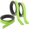 Magstick 3x strisce magnetiche verdi I circa 1 cm x 1 m I nastro magnetico per segnare e suddividere su lavagne magnetiche, scaffali di magazzino, calendari I etichette magnetiche I mag236